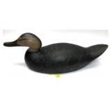 Mason Premier Black duck wooden carved decoy,