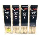 x4 - Boxes of CCI .22 LR Mini-Mag Cartridges -