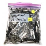 Bag of .38 Sp Nickel cartridges, marked 200 pcs.