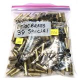 Bag of .38 Spl.  brass, marked 150 pcs.
