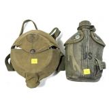 Lot, U.S. canteen and vintage Boy Scouts of