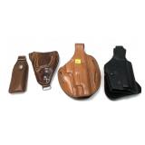 Lot, assorted leather holsters includes Bianchi