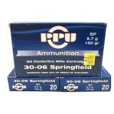 x3- Boxes of .30-06 Springfield 150-grain SP PPU
