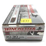 Box of .30-30 WIN. 170-grain Power-Point