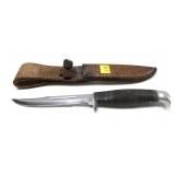 Case XX Hunting Knife, with Case XX leather