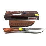 Sawmill Skinner Knife with leather sheath and box