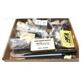 Lot, assorted sights, gun parts and more