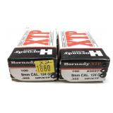 x2- Boxes of 9mm Cal. (.355) 124-grain HP/XTP