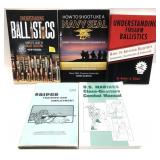 Lot: 5 Assorted Books includes Ballistics and