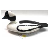 Stevens-style drake bufflehead wooden carved decoy
