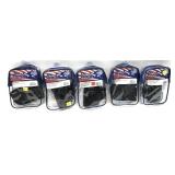 Lot, 5 assorted DeSantis black leather holsters