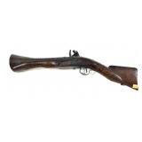Antique Flintlock Blunder Buss, 11" Barrel, Brass