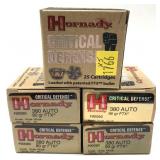 x5- Boxes of .380 Auto 90-grain FTX Hornady