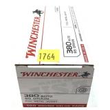 Box of .380 Auto 95-grain FMJ Winchester