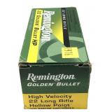Brick of .22 LR. HP Remington cartridges, 500 Rds.