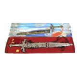 Fantasy Sword with decorative sheath, in box