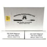 x3- Boxes of 500 S&W Magnum 350-grain RNFP