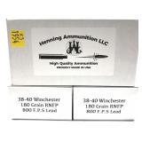 x3- Boxes of .38-40 WIN 180-grain RNFP lead
