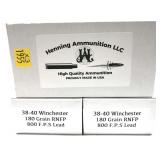 x3- Boxes of .38-40 WIN 180-grain RNFP lead