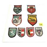 Lot: 8 Assorted Foreign Patches
