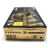 Box of .300 WIN. Mag. 180-grain Federal trophy