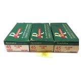 x3- Boxes of .45 Colt 250-grain lead Remington