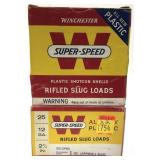 x2- Boxes of 12 Ga. 2.75" Winchester rifled slugs