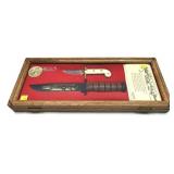 Commemorative Knives in display case includes