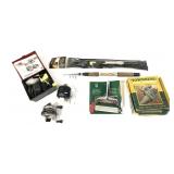 Lot: 2 Telescopic Fishing Poles, 2 Zebco reels,