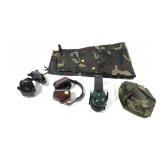 Lot, 3 ear muffs and camo pants size medium with