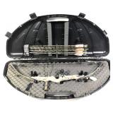 Martin Archery compound bow with sight, quiver