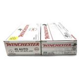 x2- Boxes of .45 Auto - 230 Gr. FMJ Winchester