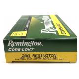 Box of .280 Rem. - 165 Gr. Core-Lokt S.P.