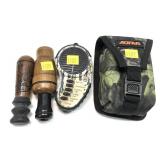 Lot, electronic Cass Creek call and 2 wood calls