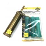 Lot: CVA Powder flask and .50 cal. Speedloaders