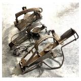 Lot: 3 Assorted Vintage Traps includes Victors