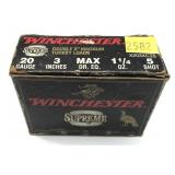 Box of Winchester Double X Magnum 20 ga. 3"