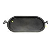 Cast Iron Griddle, unmarked, 21" L. x 10" W.,