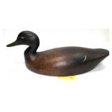 Chauncey Wheeler Black Duck carved wooden decoy,