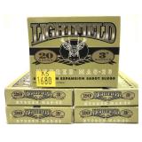 x5- Boxes of 20 Ga. 3" Lightfield Sabot slugs -x5