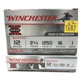x2- Boxes of 12 Ga. 2.75" No. 1 Buckshot