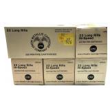 x5- Bricks of .22 LR. UMC cartridges -x5 bricks of