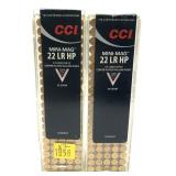 x2- Boxes of .22 LR. HP CCI Mini-Max cartridges-x2