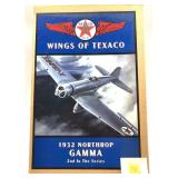 Texaco "Wings of Texaco" 1932 Northrop Gamma,