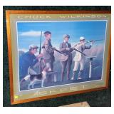 Framed Chuck Wilkinson Skeet poster, frame size: