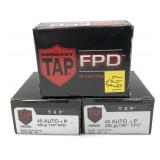 x3 - Boxes of .45 Auto +P - 230 Gr. TAP FPD