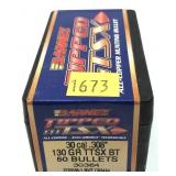 Box of .30 Cal. .308" 130-grain TTSX BT Barnes