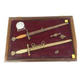 Lot, German Navy Daggers with belt buckle in