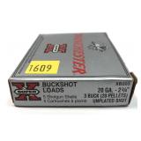 Box of 20 Ga 2.75" No. 3 Buckshot Winchester-