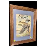 Framed 1939 National Sportsman Magazine, frame